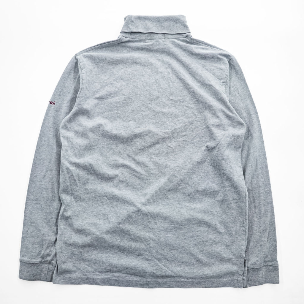 Polo Ralph Lauren 90年代 タートルネック 長袖 ロングスリーブ Tシャツ L グレー ポニー 刺繍