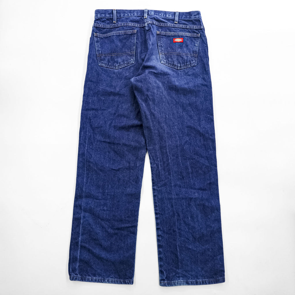 Dickies 5ポケット ストレートデニムパンツ 38×32 インディゴ ブルー ジーンズ C993RNB