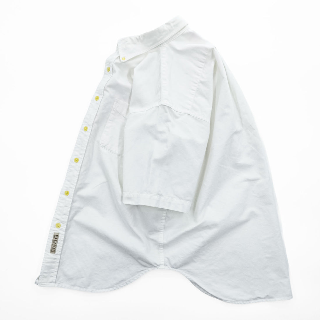 FILSON 半袖 ボタンダウンシャツ S ホワイト オックスフォード 胸ポケット