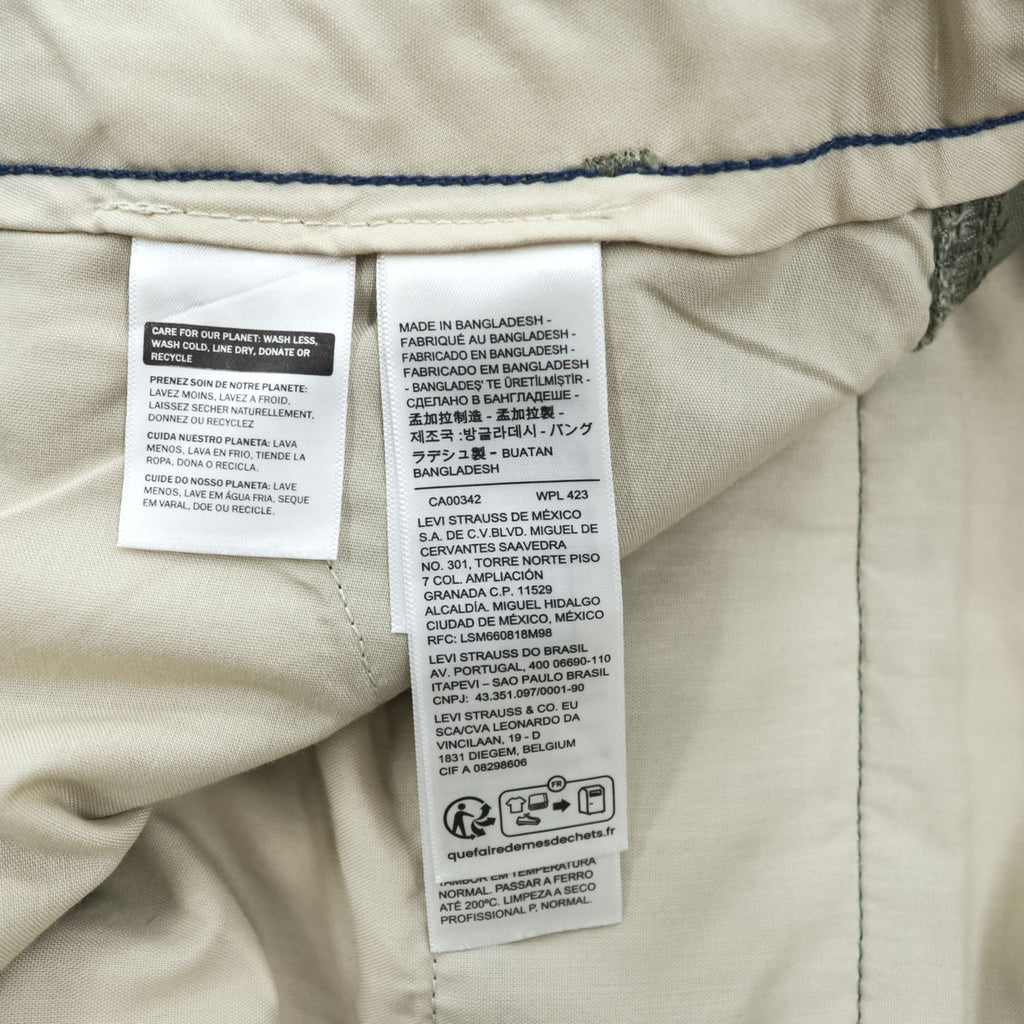 Levi's カーゴ ワークパンツ L カーキ グリーン キャンバス XX CARGO STRAIGHT ダック地 A7364-0002