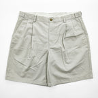 L.L.Bean 2タック プリーツショーツ ショートパンツ L ベージュ COMFORT WAIST 240259