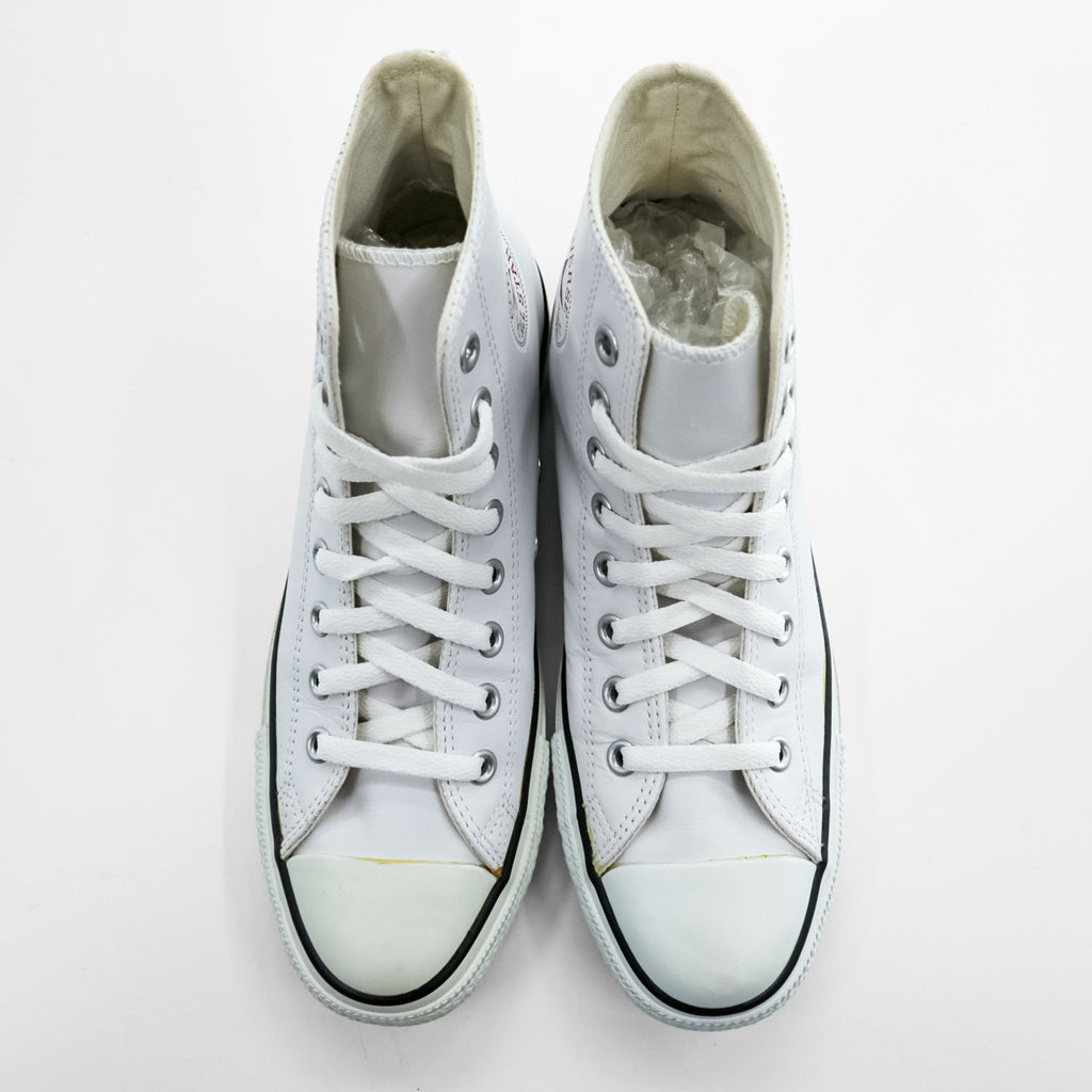 CONVERSE オールスター ALL STAR レザー ハイカットスニーカー 26cm ホワイト 1B907