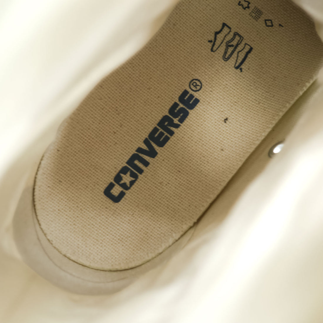 CONVERSE オールスター ALL STAR レザー ハイカットスニーカー 26cm ホワイト 1B907