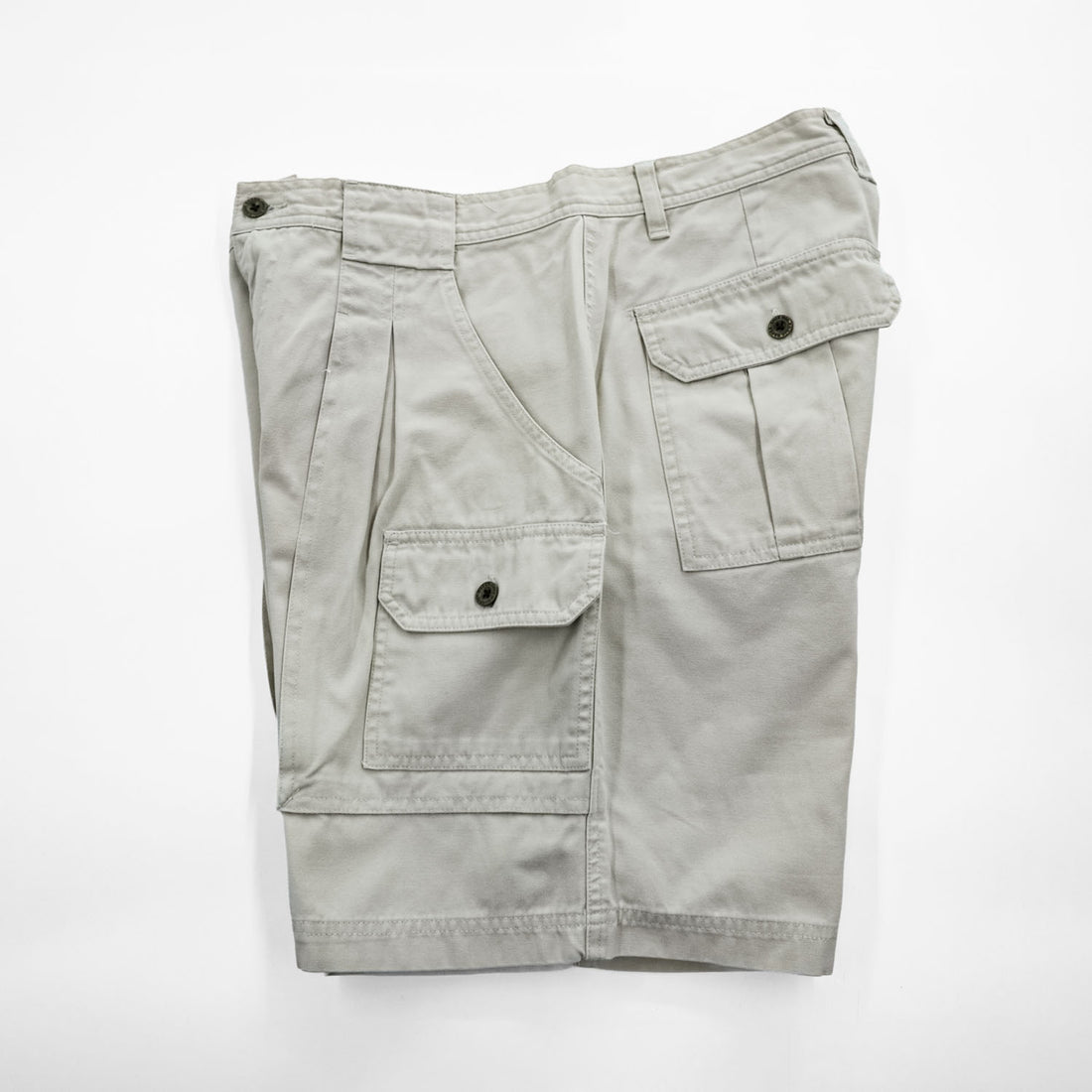 Eddie Bauer カーゴショーツ ブッシュ ショートパンツ L ベージュ キャンバス 3805
