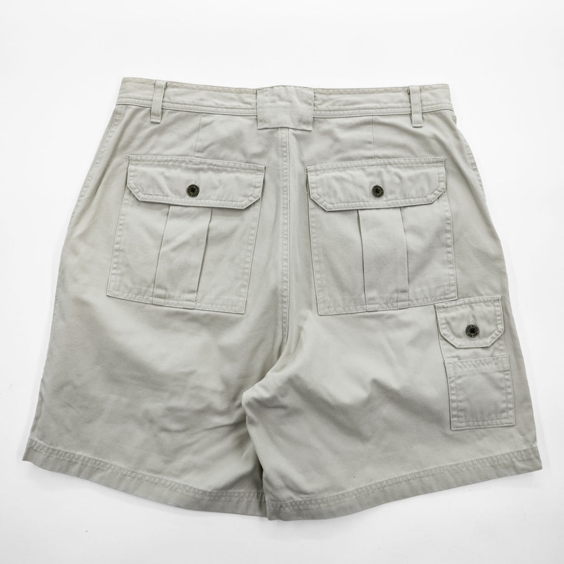 Eddie Bauer カーゴショーツ ブッシュ ショートパンツ L ベージュ キャンバス 3805