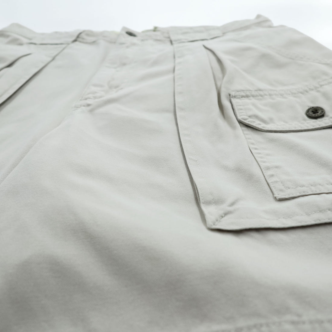 Eddie Bauer カーゴショーツ ブッシュ ショートパンツ L ベージュ キャンバス 3805
