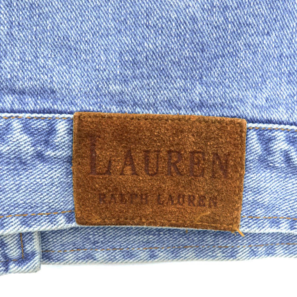 LAUREN RALPH LAUREN 90年代 ヴィンテージ 襟コーデュロイ デニムジャケット ハンティングジャケット S インディゴ ブルー