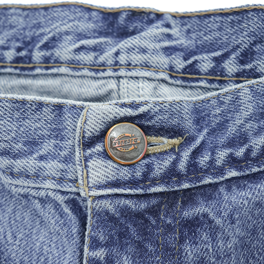 Dickies 90年代 デニム ペインターショーツ ショートパンツ ハーフパンツ L インディゴ ブルー 圧着タグ 55280SDD