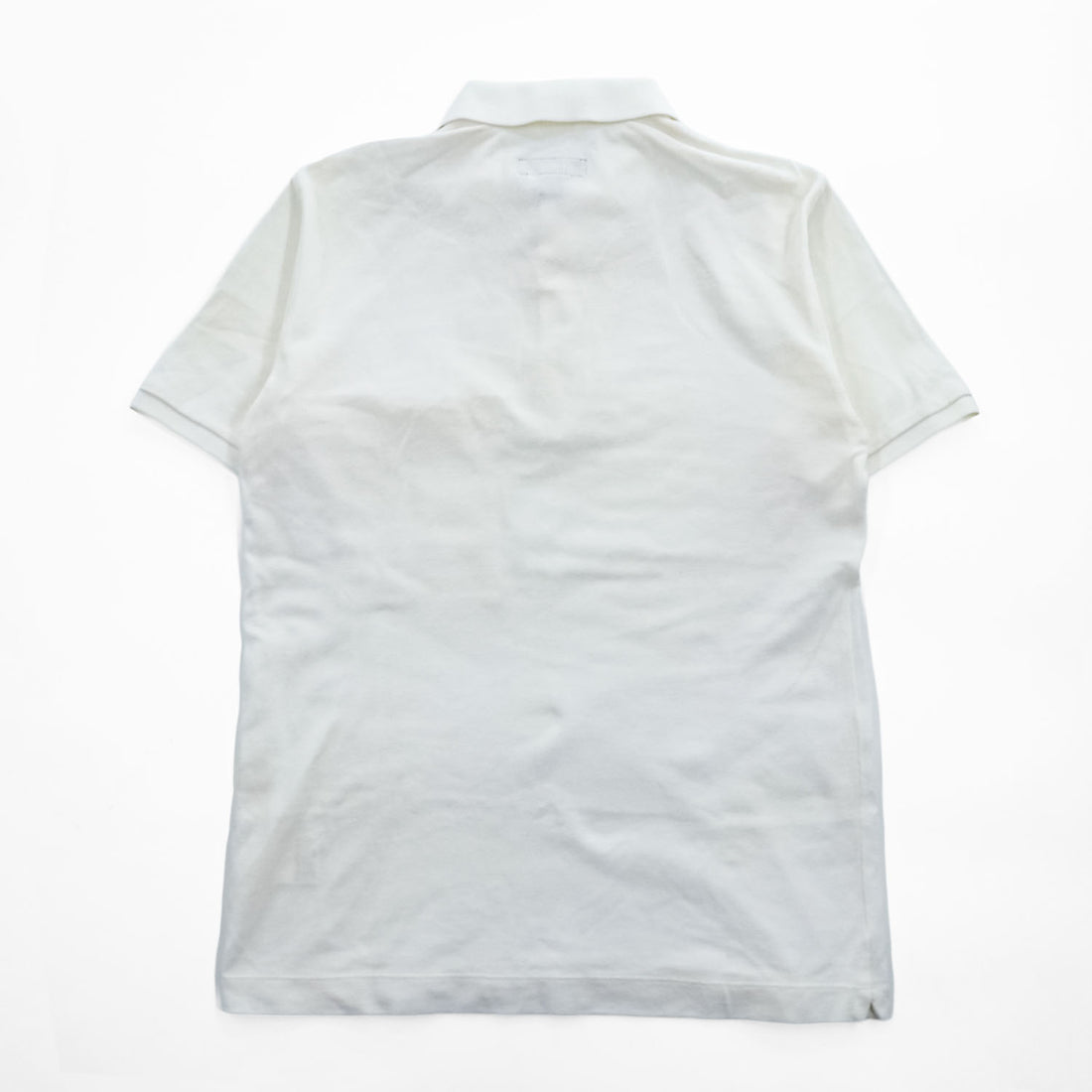 Nigel Cabourn 日本製 ポロシャツ M ホワイト 鹿の子 リボン付き 胸ポケット 8030021610