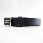 YVES SAINT LAURENT 日本製 ヴィンテージ  レザーベルト ブラック バックル YSL 未使用品
