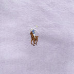 Ralph Lauren 90年代 BLAIRE 半袖 ボタンダウンシャツ XL ラベンダー オックスフォード ポニー刺繍 ビッグサイズ