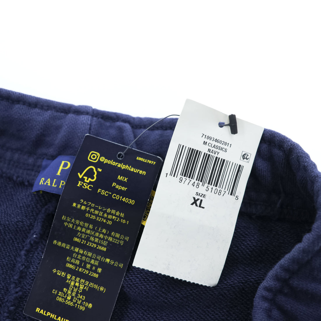 Polo Ralph Lauren スウェットショーツ ショートパンツ XL ネイビー ポニー刺繍 未使用品