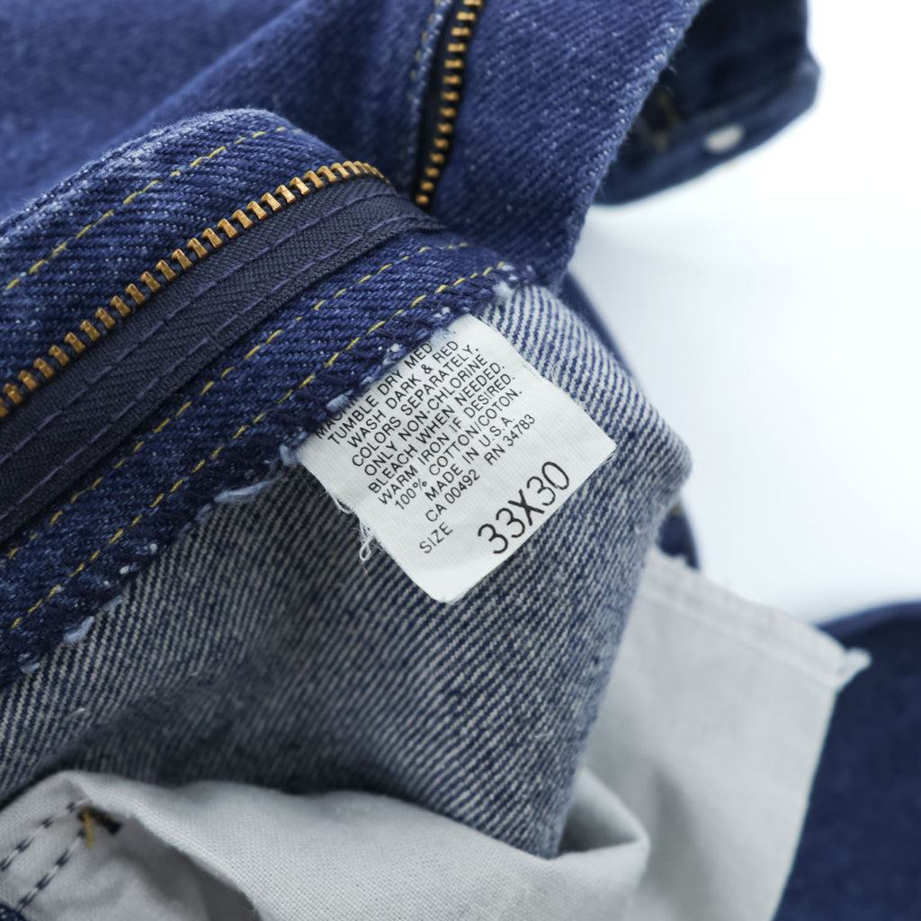 Lee RIDERS 80年代 USA製 ヴィンテージ デニムパンツ ジーンズ L インディゴ ブルー 濃紺 204-0243