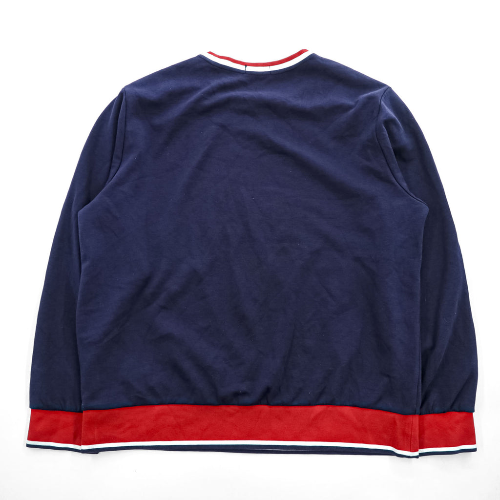 POLO RALPH LAUREN Logo Print Crewneck Sweatshirt XL Navy Red
