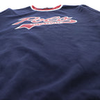 POLO RALPH LAUREN Logo Print Crewneck Sweatshirt XL Navy Red