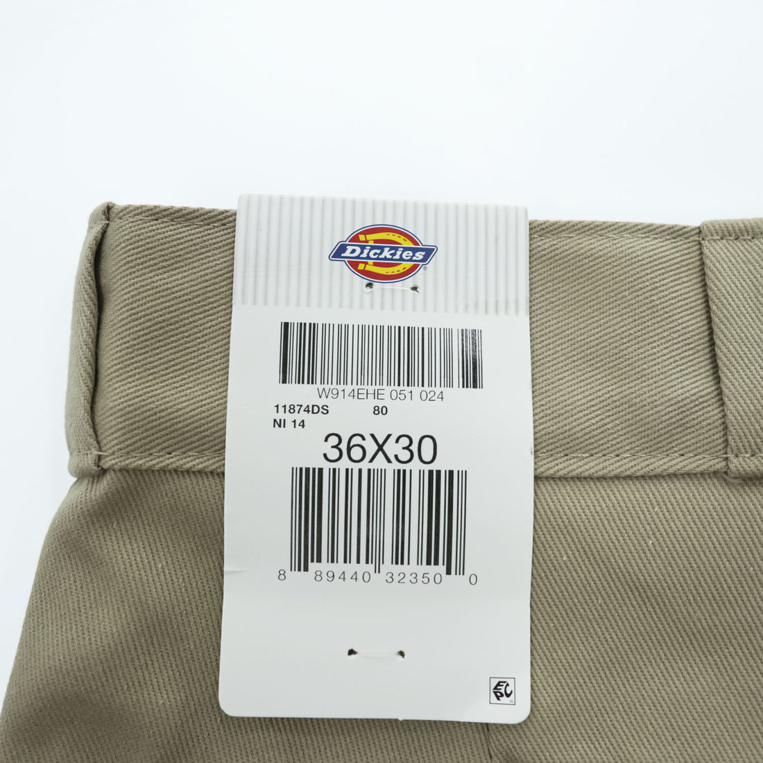 Dickies 874 FLEX Original Fit Work Pants Khaki 36x30 New with Tags