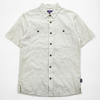 patagonia Back Step Shirt 53139 SP20 Hemp Blend Short Sleeve Shirt Size S Ivory