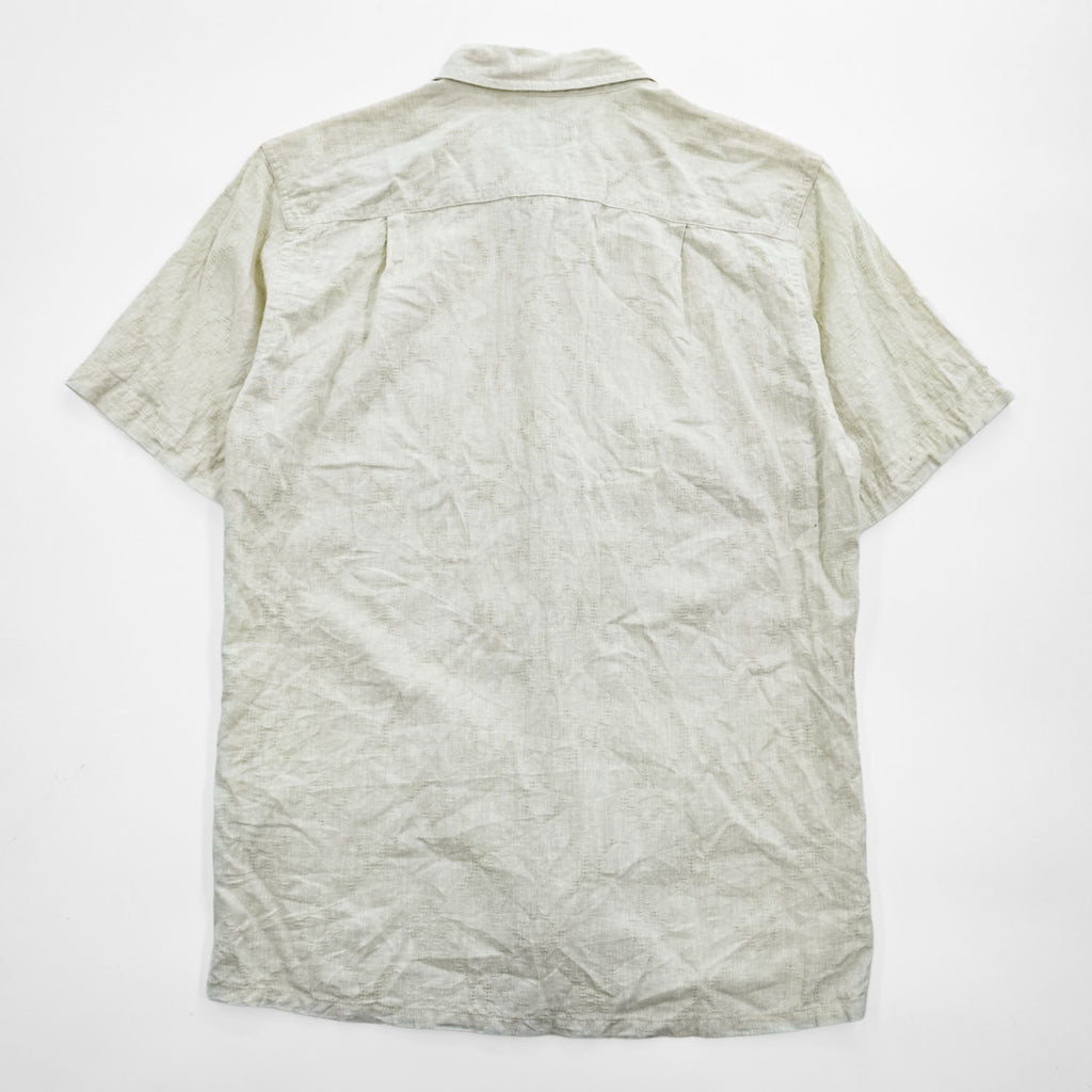 patagonia Back Step Shirt 53139 SP20 Hemp Blend Short Sleeve Shirt Size S Ivory