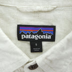 patagonia Back Step Shirt 53139 SP20 Hemp Blend Short Sleeve Shirt Size S Ivory