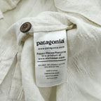 patagonia Back Step Shirt 53139 SP20 Hemp Blend Short Sleeve Shirt Size S Ivory