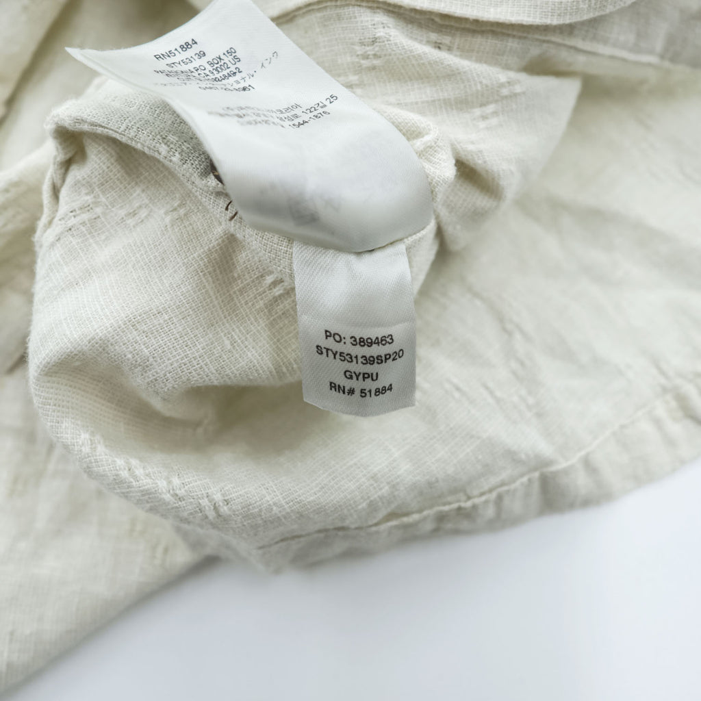 patagonia Back Step Shirt 53139 SP20 Hemp Blend Short Sleeve Shirt Size S Ivory