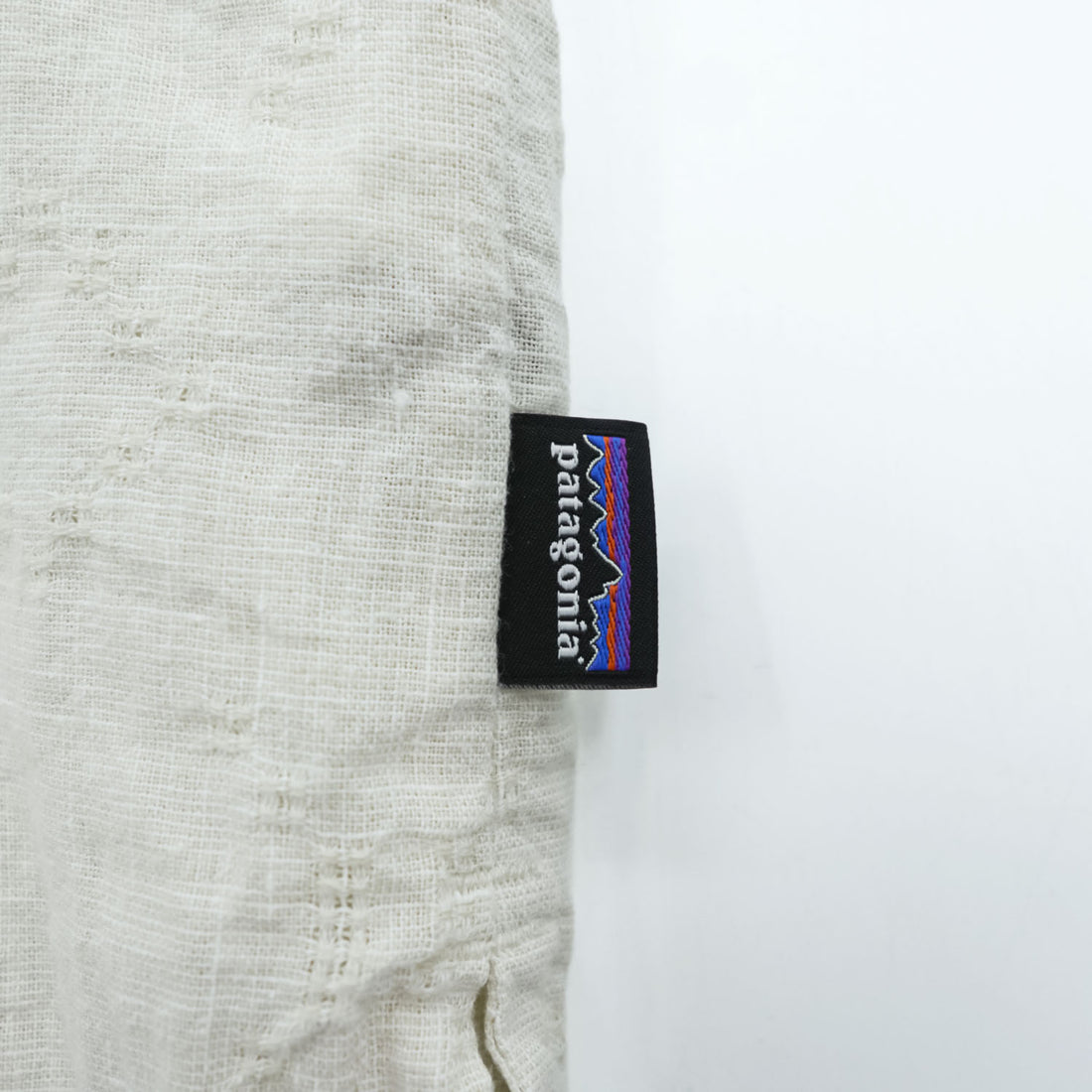 patagonia Back Step Shirt 53139 SP20 Hemp Blend Short Sleeve Shirt Size S Ivory
