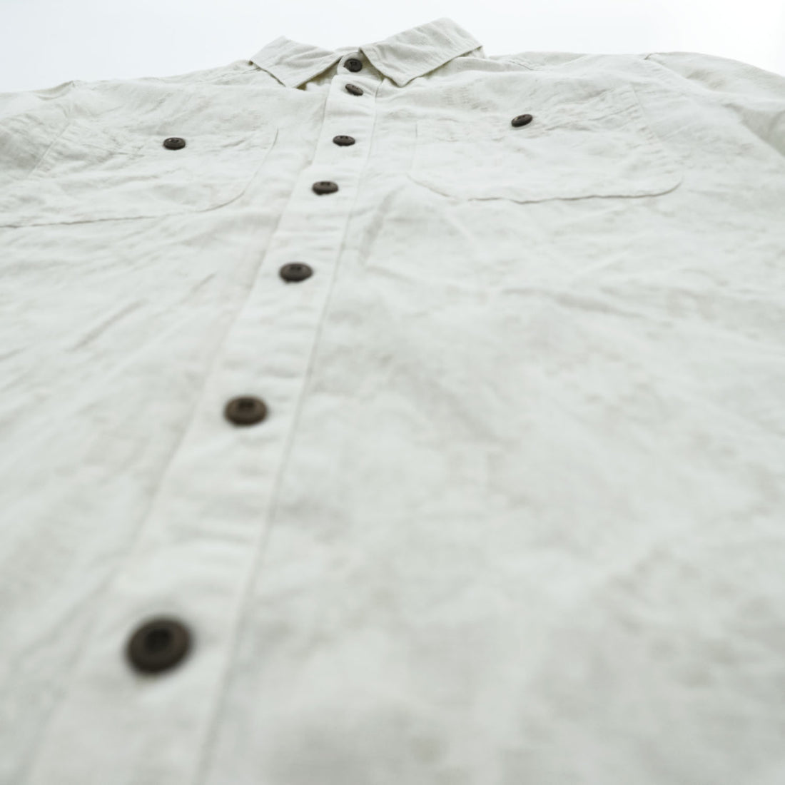 patagonia Back Step Shirt 53139 SP20 Hemp Blend Short Sleeve Shirt Size S Ivory