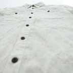 patagonia Back Step Shirt 53139 SP20 Hemp Blend Short Sleeve Shirt Size S Ivory