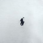 Polo by Ralph Lauren 1990s Made in USA Pony Embroidered White Polo Shirt XXL
