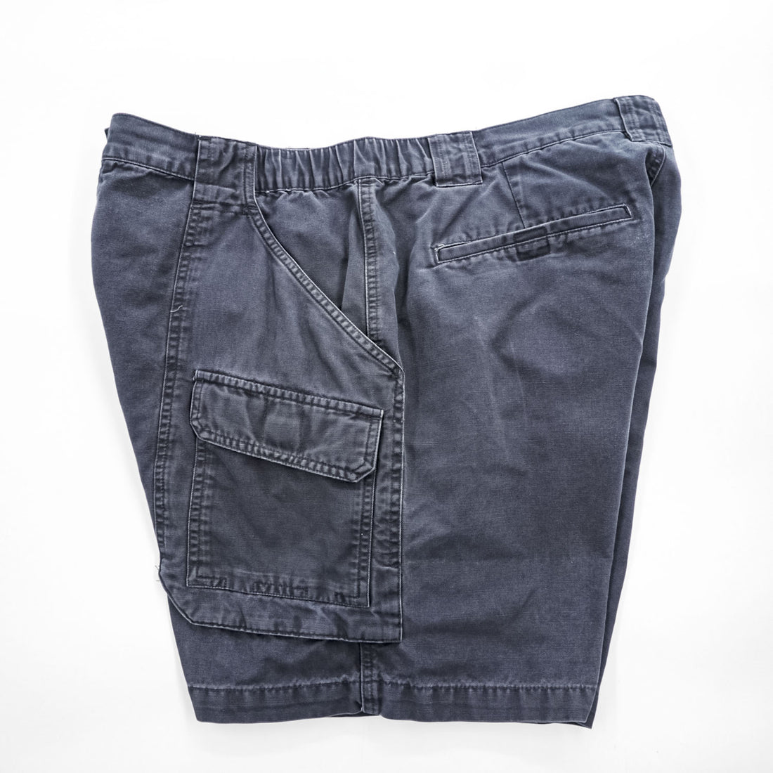 Columbia Men's Cotton Cargo Shorts Size L Navy Gray 2000s