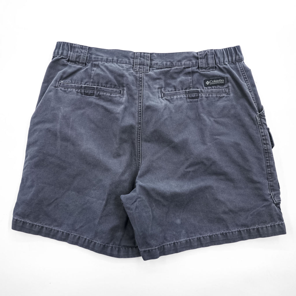 Columbia Men's Cotton Cargo Shorts Size L Navy Gray 2000s