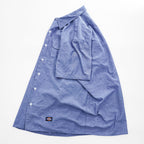 1990s Dickies Made in USA 50/50 Chambray Short Sleeve Work Shirt X Large Blue