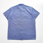 1990s Dickies Made in USA 50/50 Chambray Short Sleeve Work Shirt X Large Blue