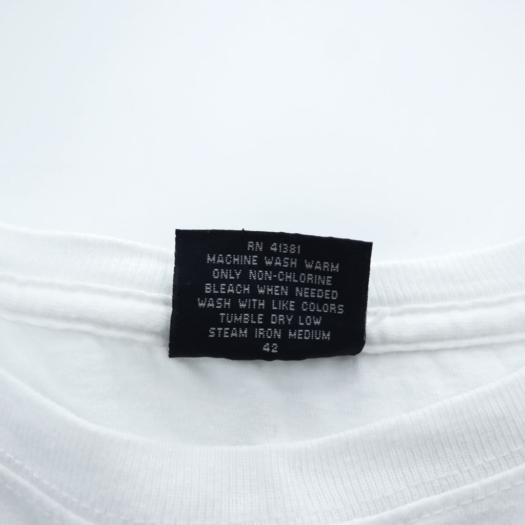 Polo by Ralph Lauren Pony Embroidered White Cotton T-Shirt Size L Made in Honduras