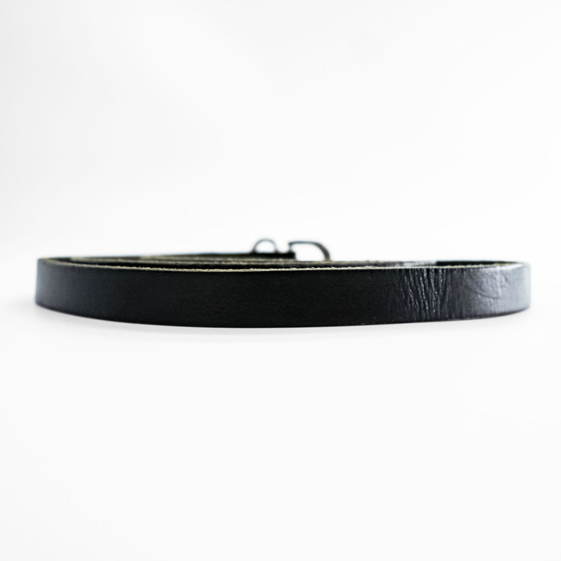 Hender Scheme Tail Belt Black Cow Leather Narrow Long Silver Buckle Japan