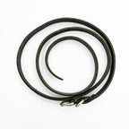 Hender Scheme Tail Belt Black Cow Leather Narrow Long Silver Buckle Japan