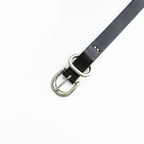 Hender Scheme Tail Belt Black Cow Leather Narrow Long Silver Buckle Japan