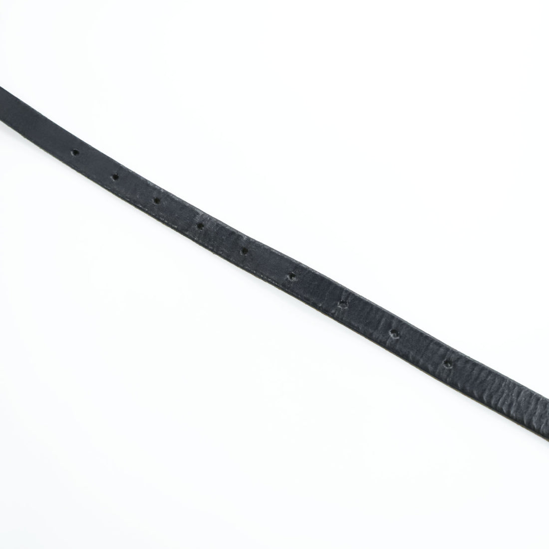 Hender Scheme Tail Belt Black Cow Leather Narrow Long Silver Buckle Japan