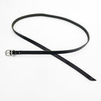 Hender Scheme Tail Belt Black Cow Leather Narrow Long Silver Buckle Japan