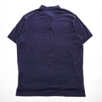 1990s Polo by Ralph Lauren Pony Embroidered Navy Short Sleeve Polo Shirt XL Made in Philippines