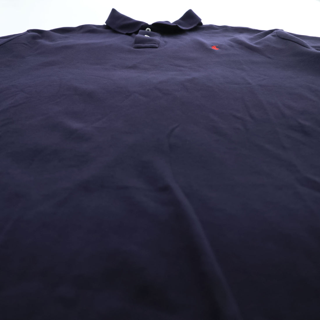 1990s Polo by Ralph Lauren Pony Embroidered Navy Short Sleeve Polo Shirt XL Made in Philippines