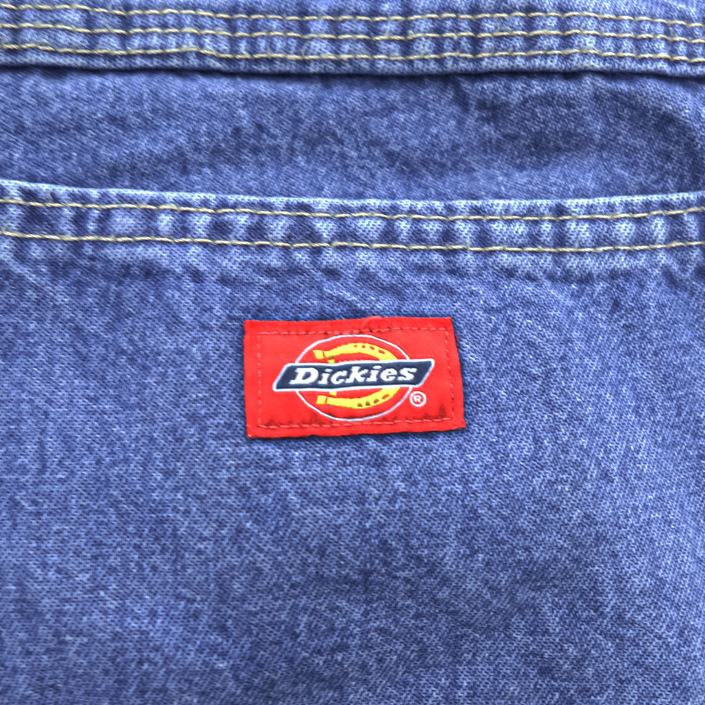 Dickies Blue Denim Carpenter Jeans 36x32 100% Cotton Made in Mexico
