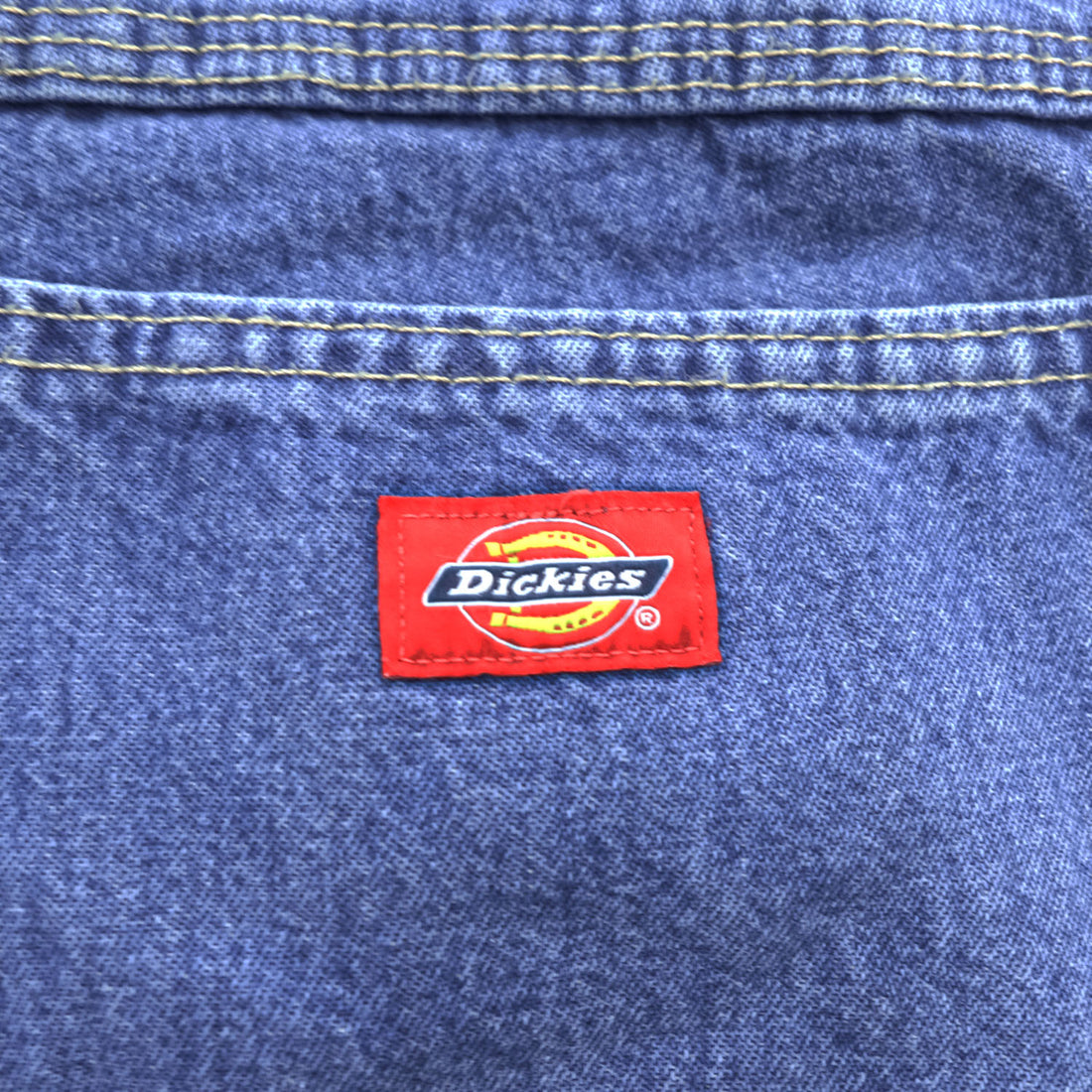 Dickies Blue Denim Carpenter Jeans 36x32 100% Cotton Made in Mexico