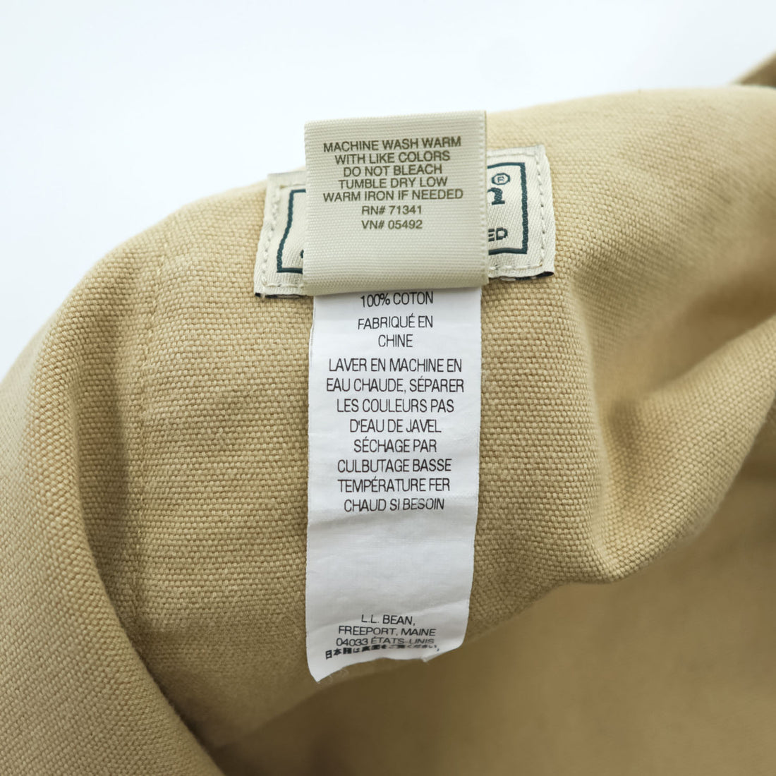 L.L.Bean ダック地 カーゴショーツ ショートパンツ XL ベージュ キャンバス 242462
