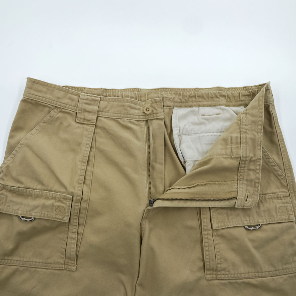 L.L.Bean ダック地 カーゴショーツ ショートパンツ XL ベージュ キャンバス 242462