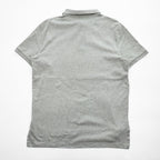 POLO RALPH LAUREN Gray Short Sleeve Cotton Polo Shirt L/G Pony Logo