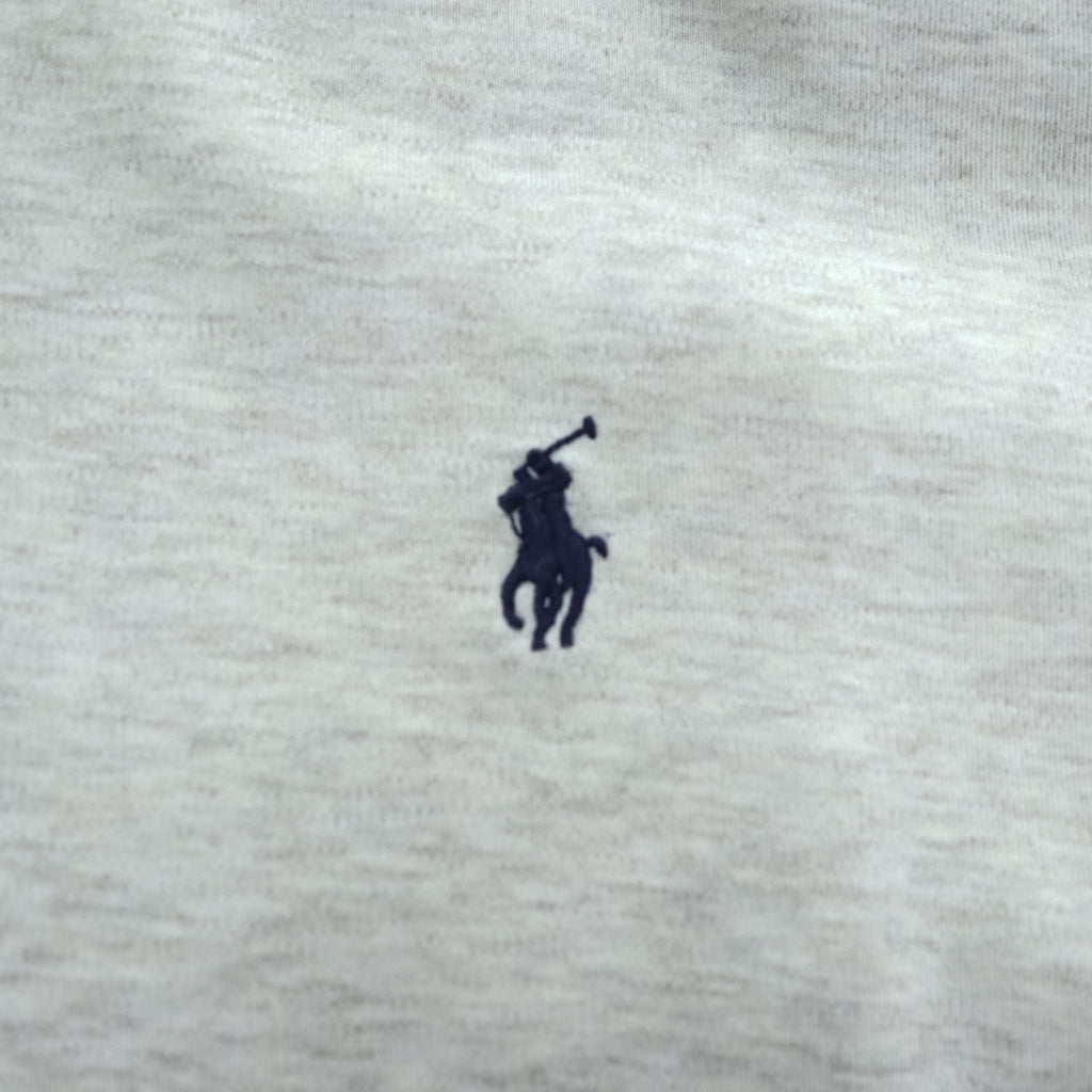 POLO RALPH LAUREN Gray Short Sleeve Cotton Polo Shirt L/G Pony Logo