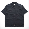 Dickies 1574BK Men's Short Sleeve Work Shirt Black XL Double Pocket 2017