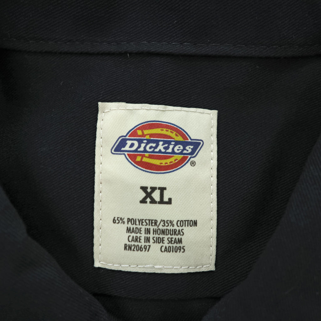Dickies 1574BK Men's Short Sleeve Work Shirt Black XL Double Pocket 2017