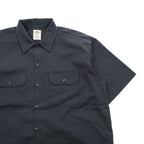Dickies 1574BK Men's Short Sleeve Work Shirt Black XL Double Pocket 2017